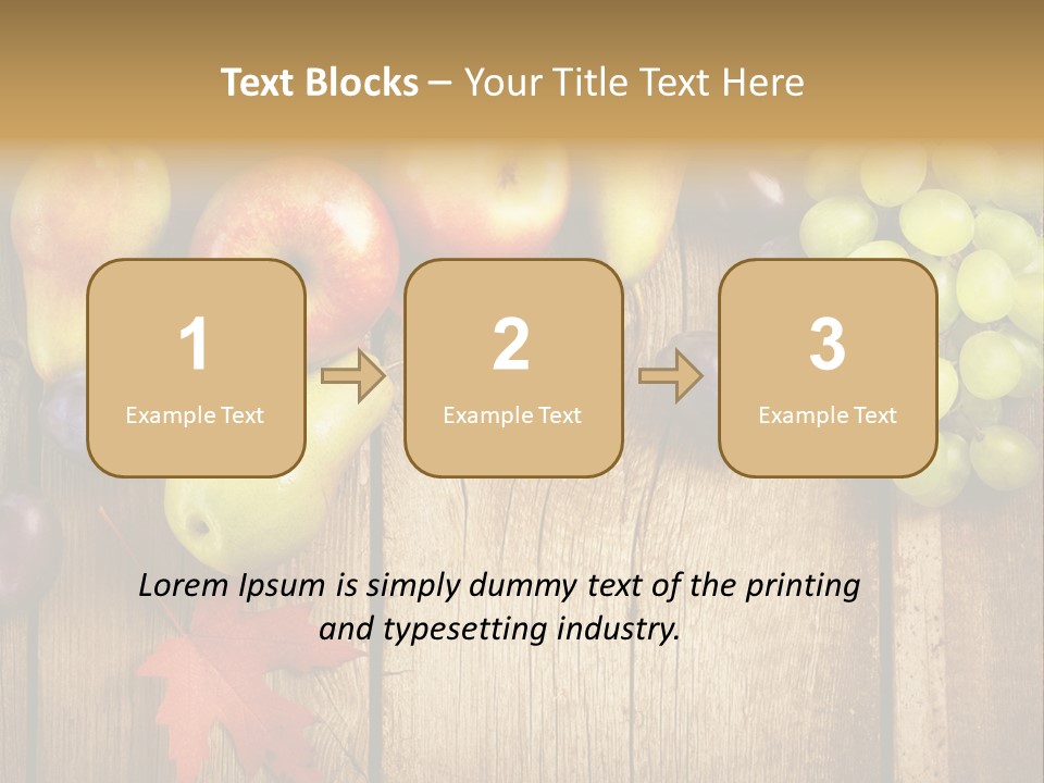 Dieting Orchard Autumn PowerPoint Template