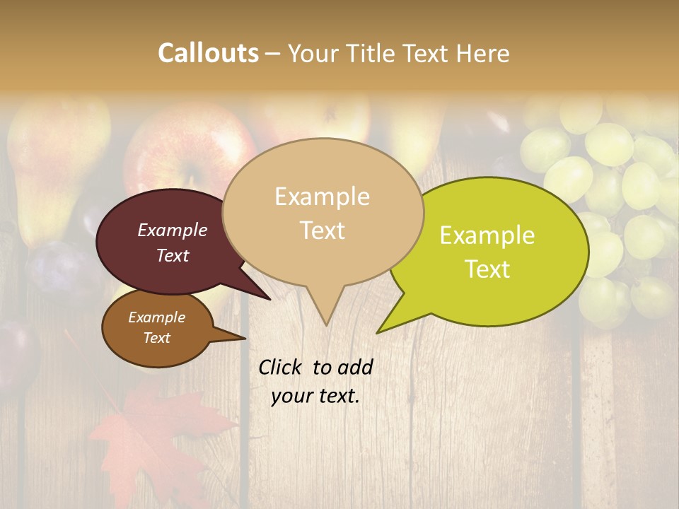 Dieting Orchard Autumn PowerPoint Template