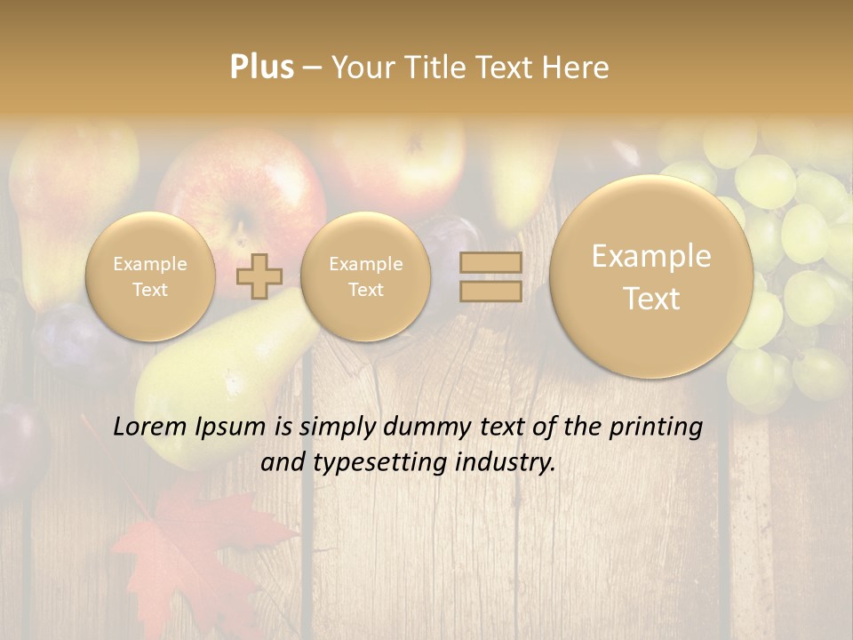 Dieting Orchard Autumn PowerPoint Template