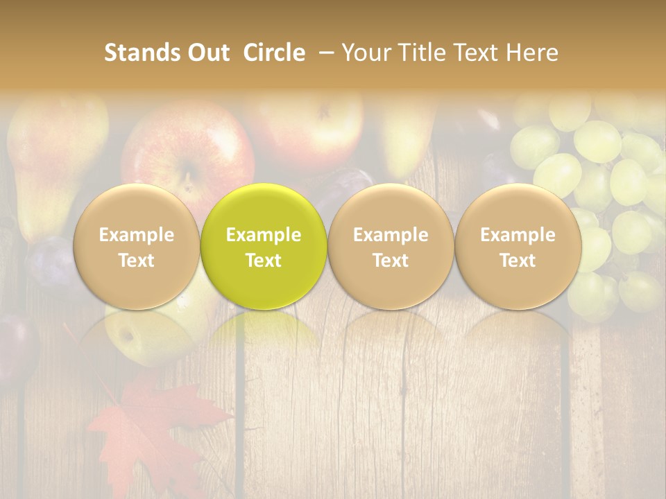 Dieting Orchard Autumn PowerPoint Template