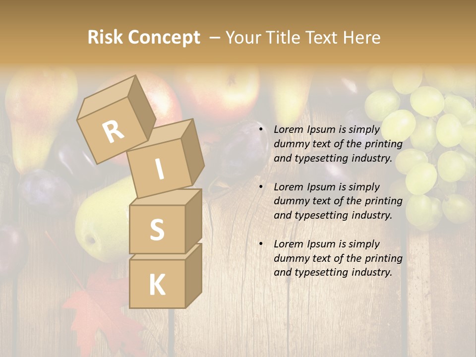Dieting Orchard Autumn PowerPoint Template