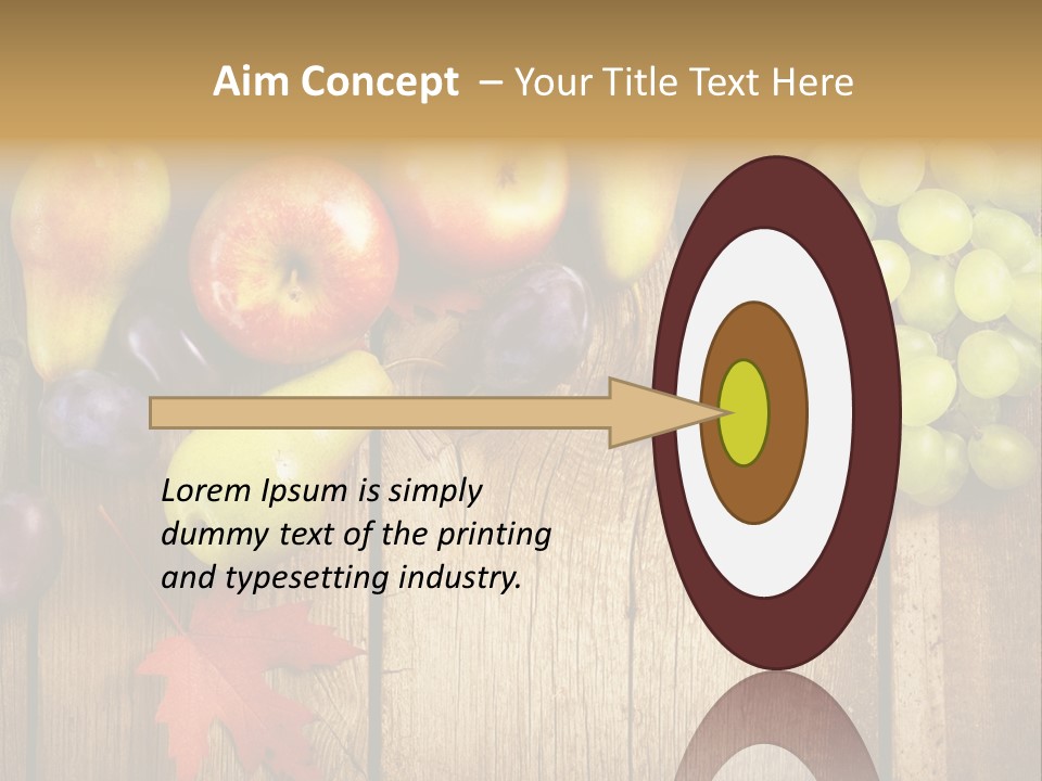 Dieting Orchard Autumn PowerPoint Template