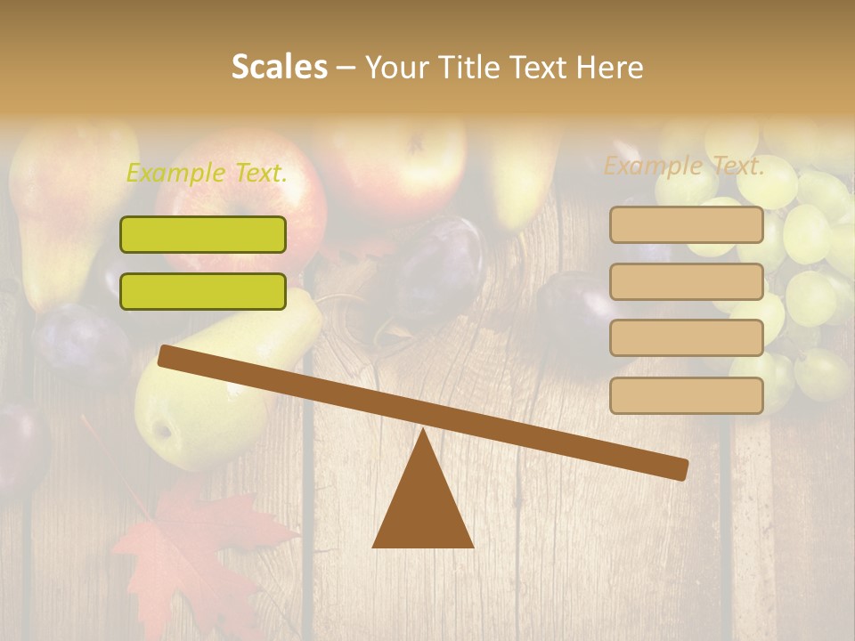 Dieting Orchard Autumn PowerPoint Template