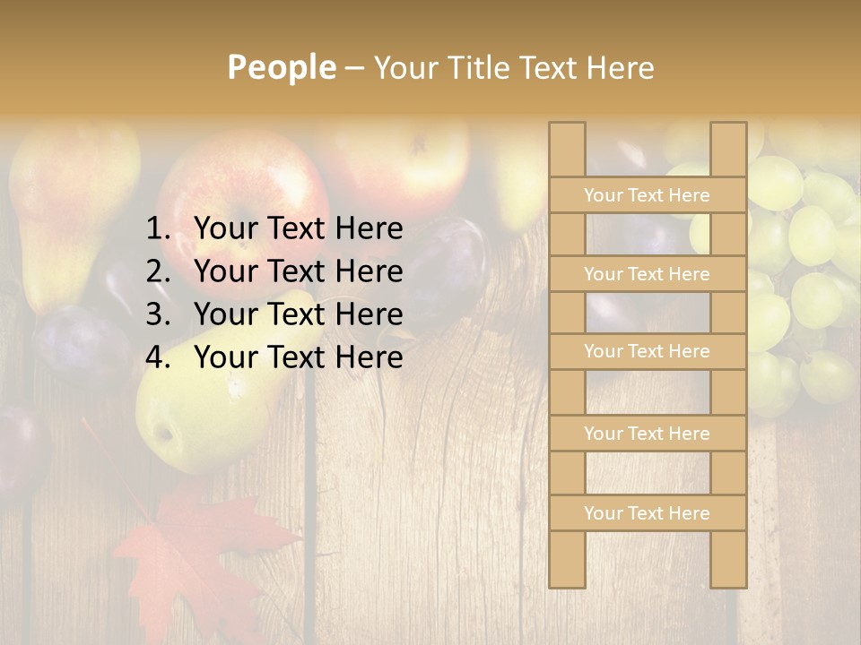 Dieting Orchard Autumn PowerPoint Template