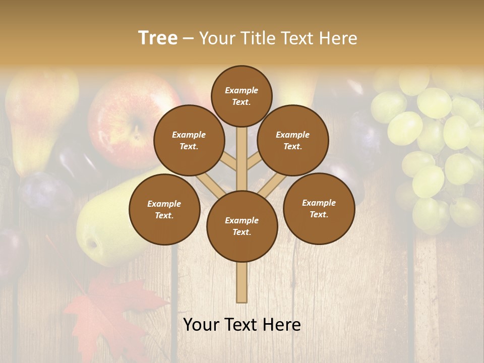 Dieting Orchard Autumn PowerPoint Template