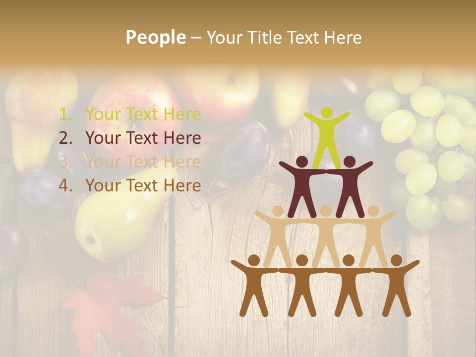 Dieting Orchard Autumn PowerPoint Template