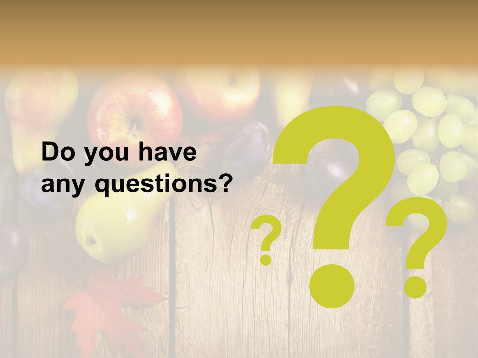 Dieting Orchard Autumn PowerPoint Template