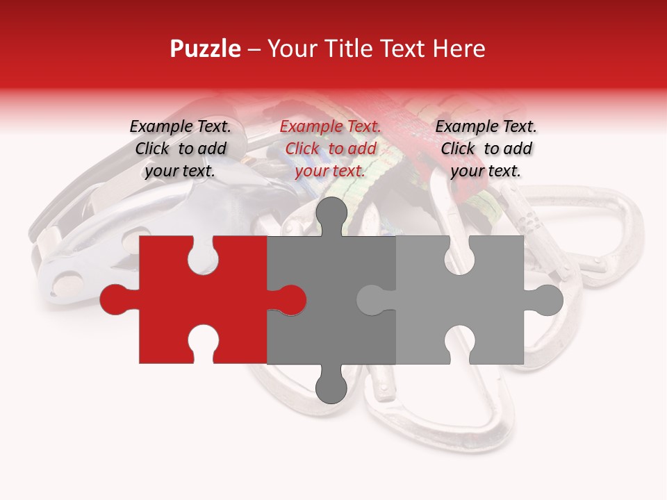 Belay White Metal PowerPoint Template