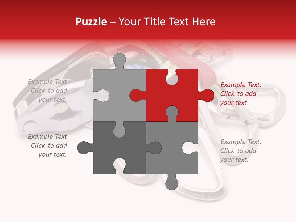 Belay White Metal PowerPoint Template