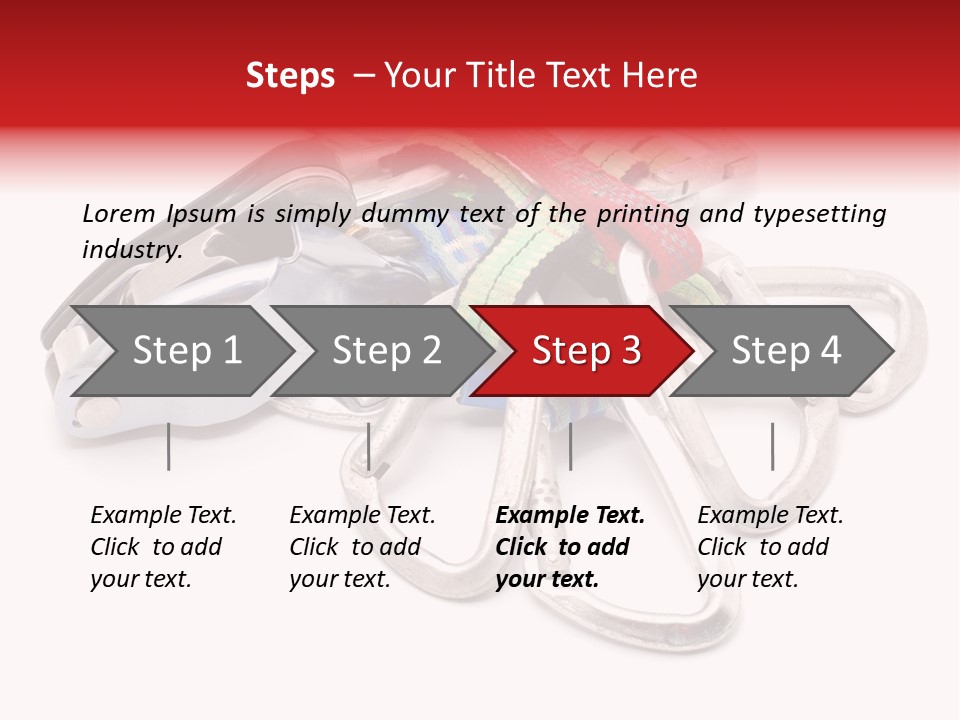 Belay White Metal PowerPoint Template