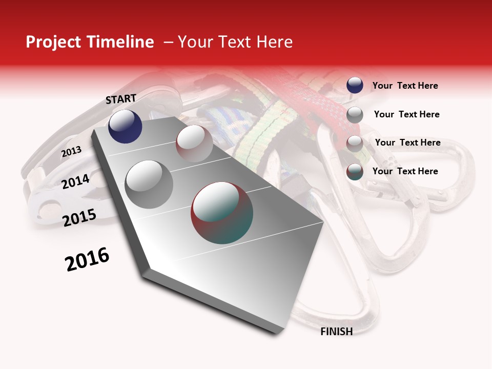 Belay White Metal PowerPoint Template