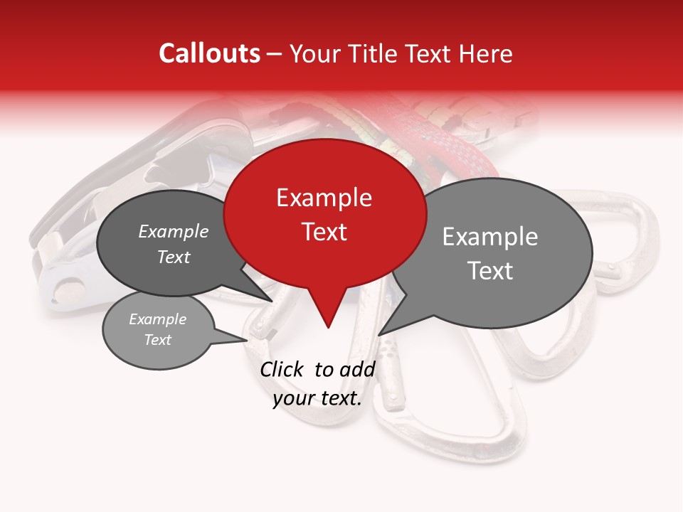 Belay White Metal PowerPoint Template