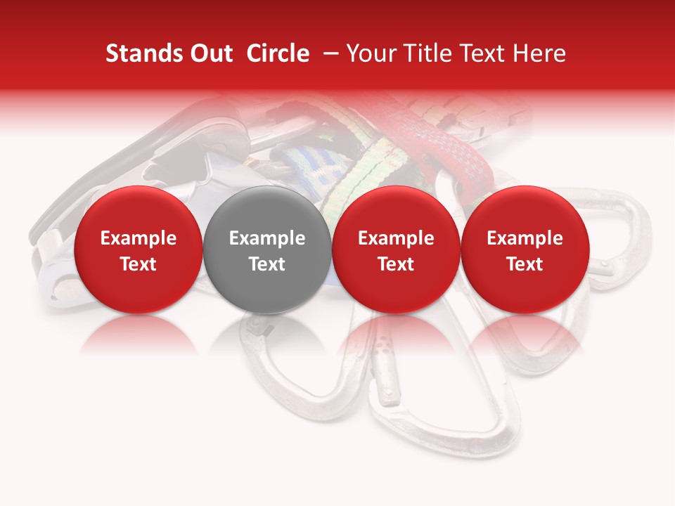 Belay White Metal PowerPoint Template