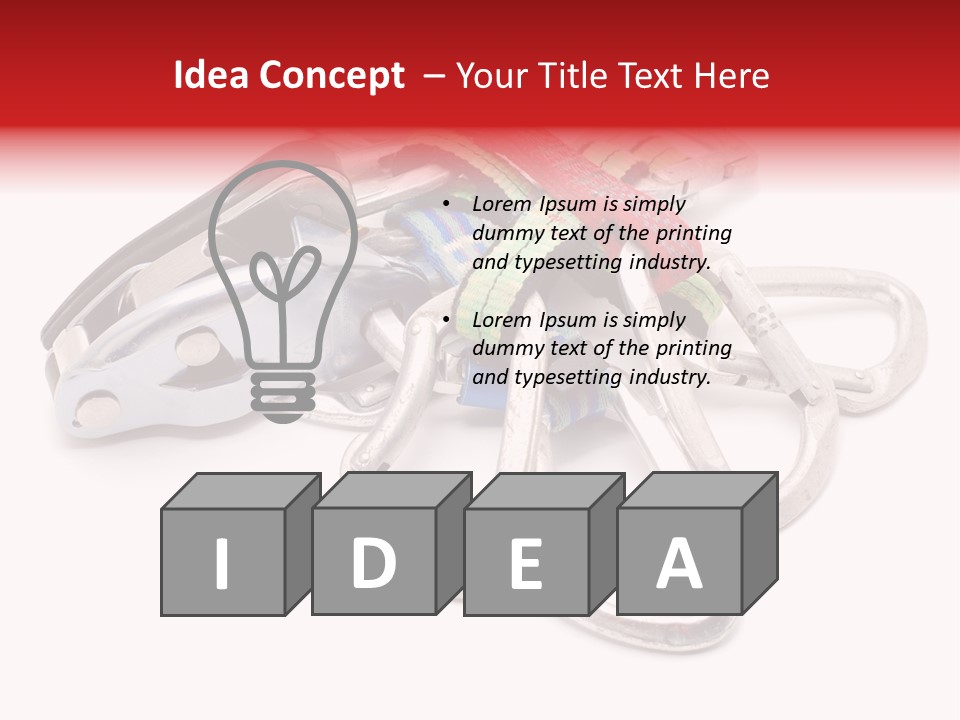 Belay White Metal PowerPoint Template