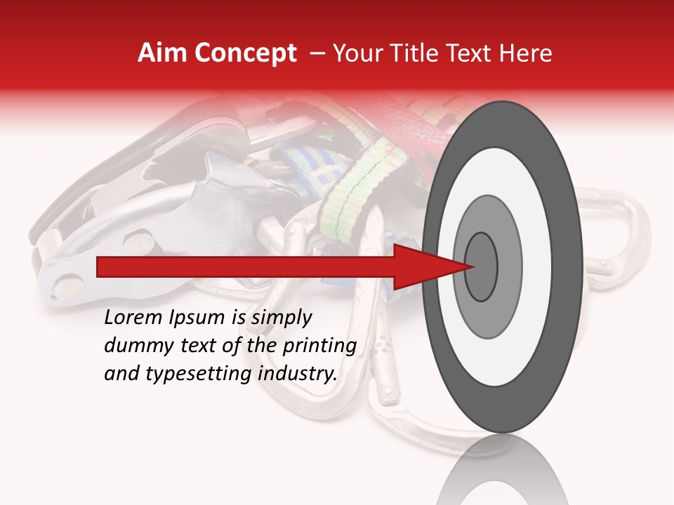 Belay White Metal PowerPoint Template