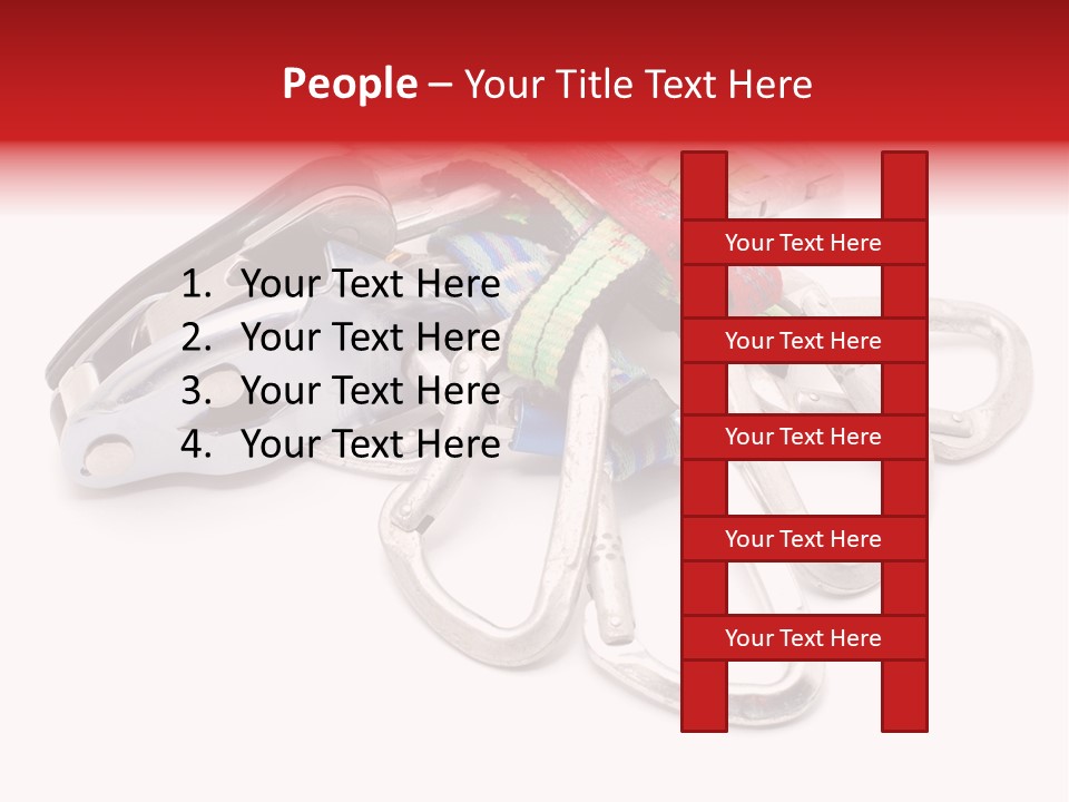 Belay White Metal PowerPoint Template