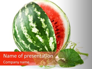 Food Cutting Inside PowerPoint Template