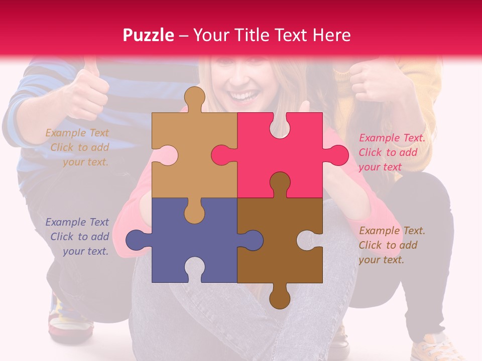 Cheerful Together Casual PowerPoint Template