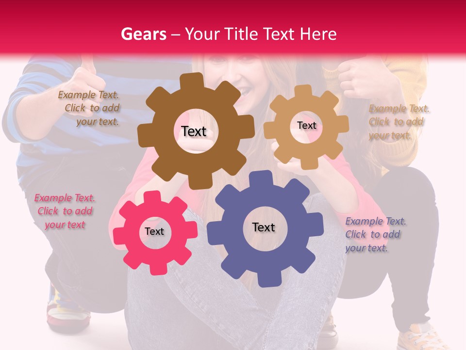 Cheerful Together Casual PowerPoint Template