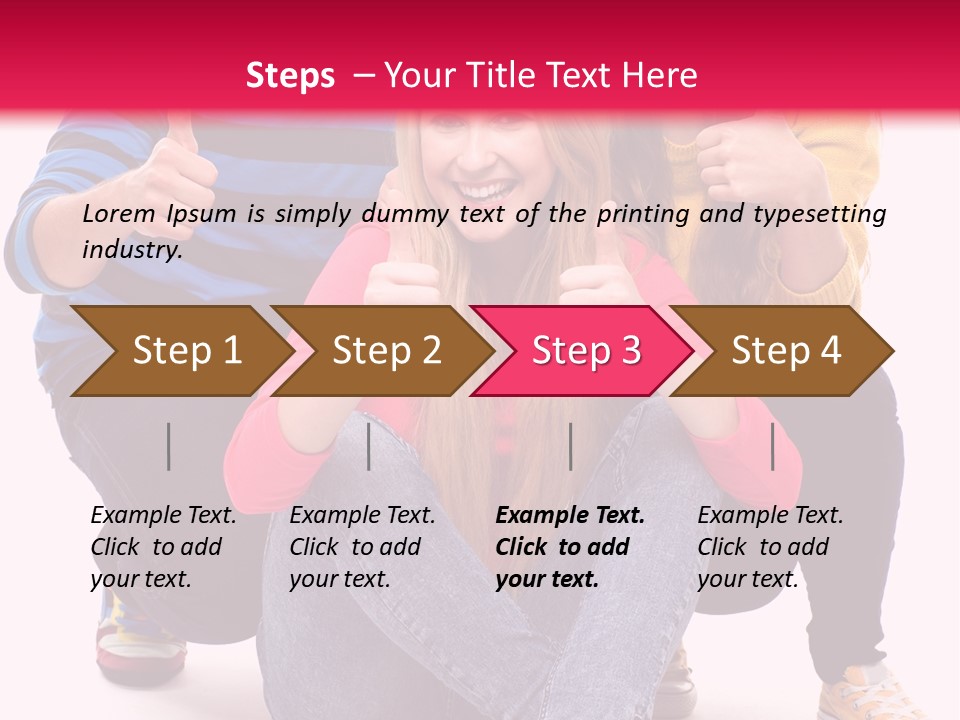 Cheerful Together Casual PowerPoint Template