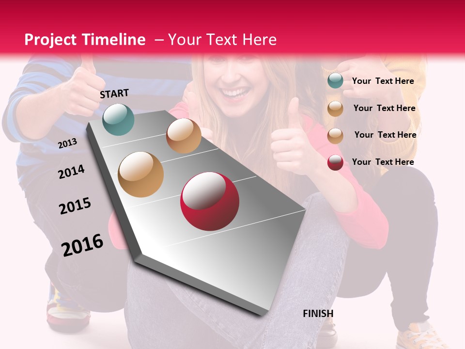 Cheerful Together Casual PowerPoint Template