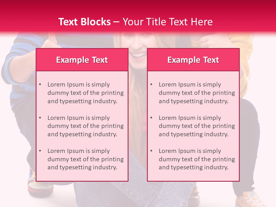 Cheerful Together Casual PowerPoint Template