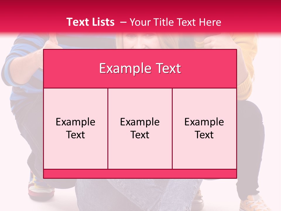 Cheerful Together Casual PowerPoint Template