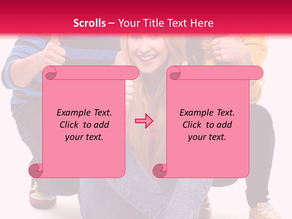 Cheerful Together Casual PowerPoint Template