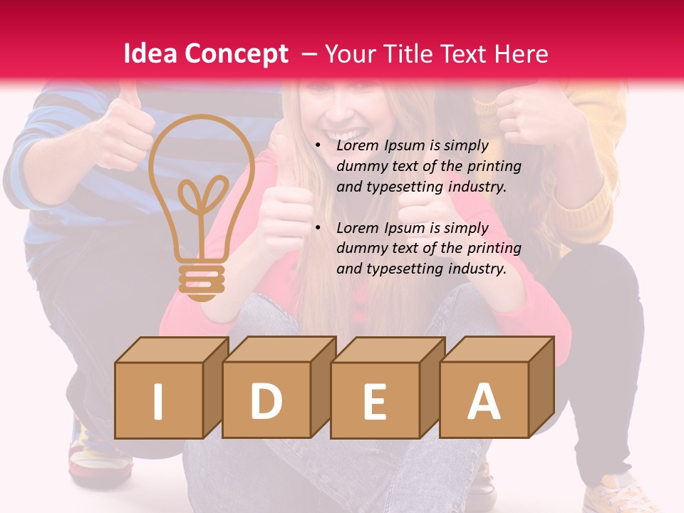 Cheerful Together Casual PowerPoint Template