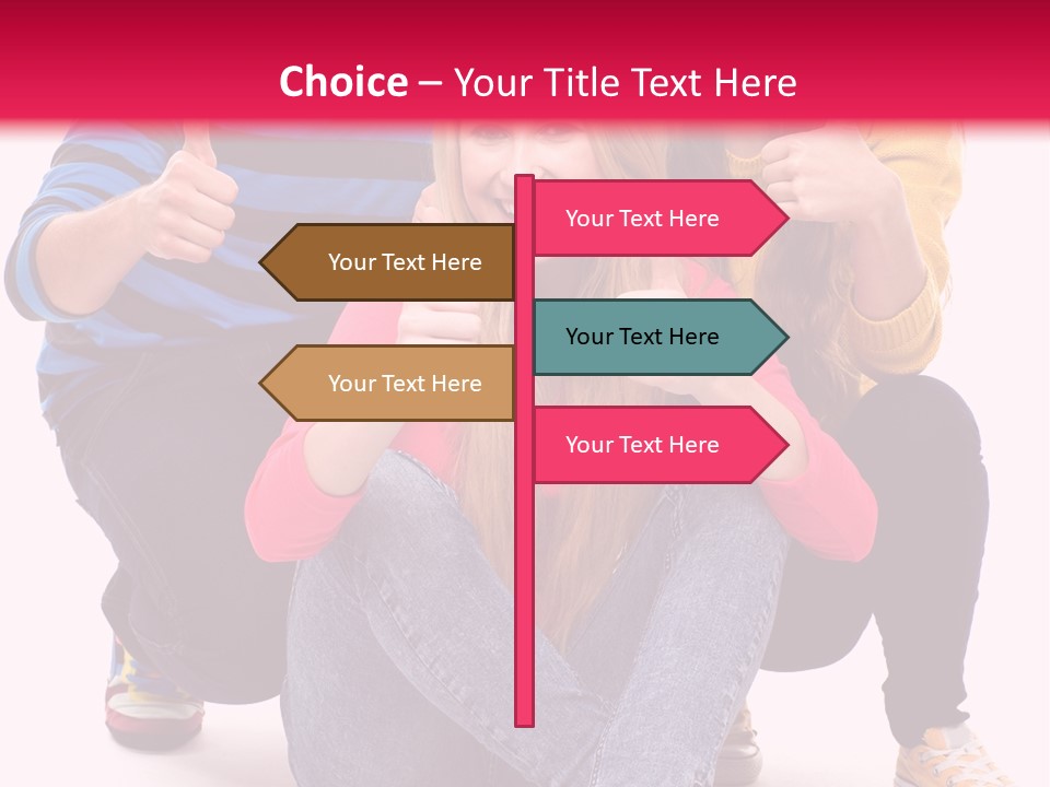 Cheerful Together Casual PowerPoint Template