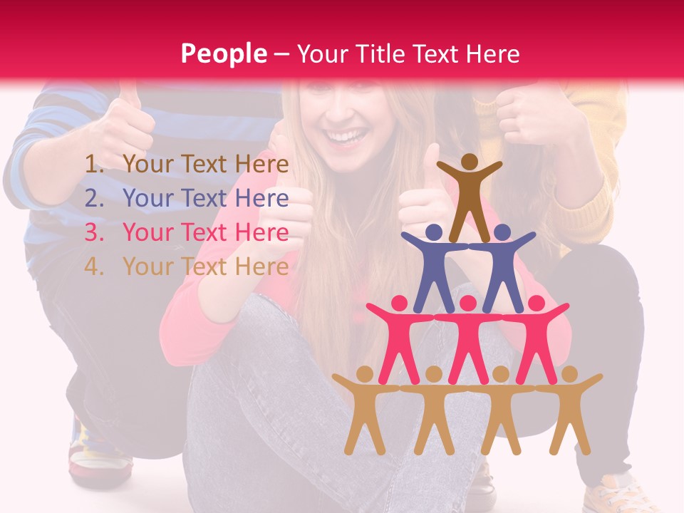 Cheerful Together Casual PowerPoint Template