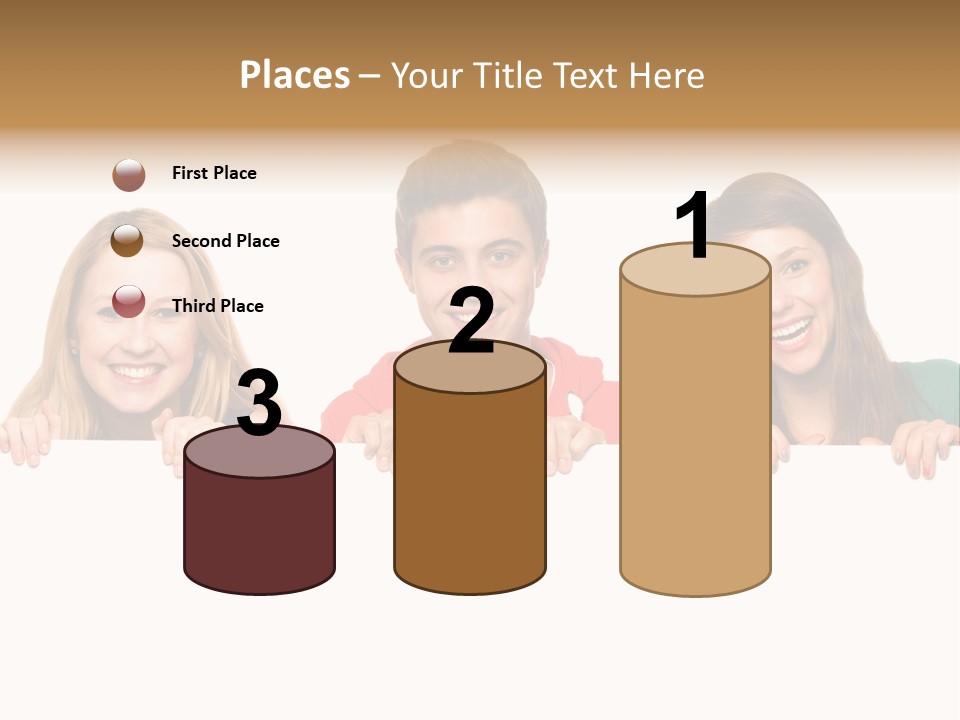 Group Billboard Holding PowerPoint Template