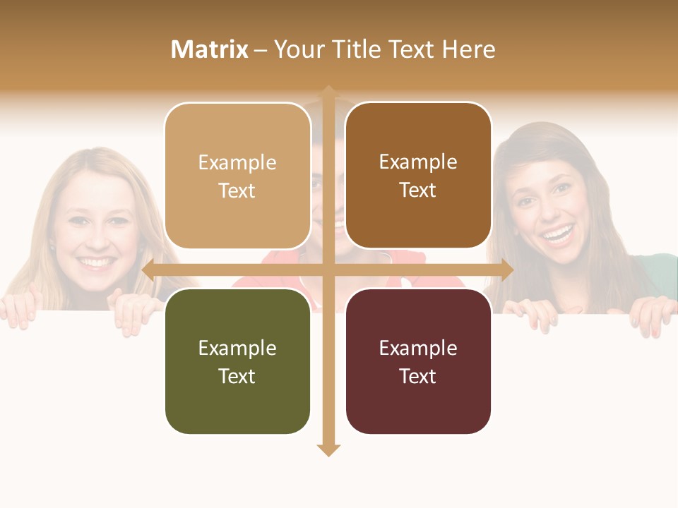 Group Billboard Holding PowerPoint Template