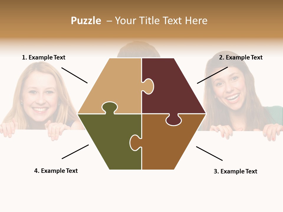 Group Billboard Holding PowerPoint Template