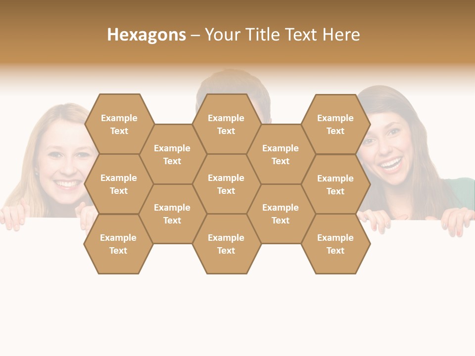 Group Billboard Holding PowerPoint Template