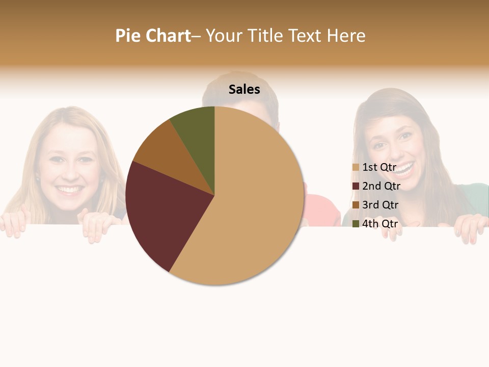 Group Billboard Holding PowerPoint Template