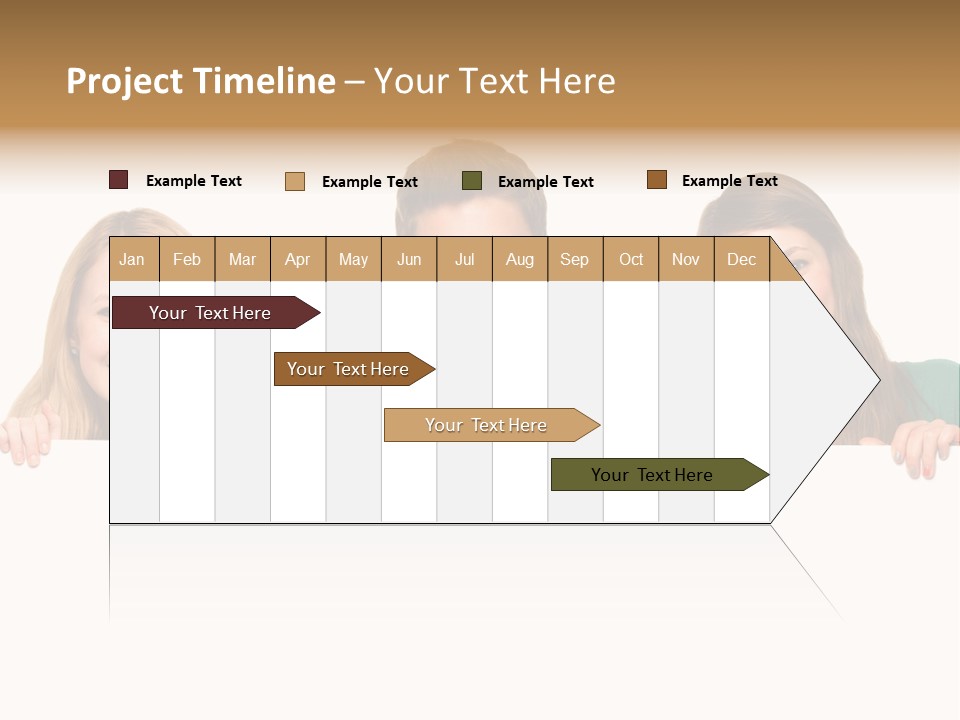 Group Billboard Holding PowerPoint Template
