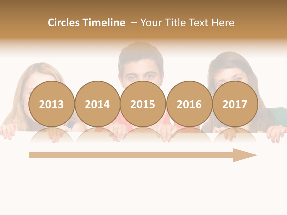 Group Billboard Holding PowerPoint Template