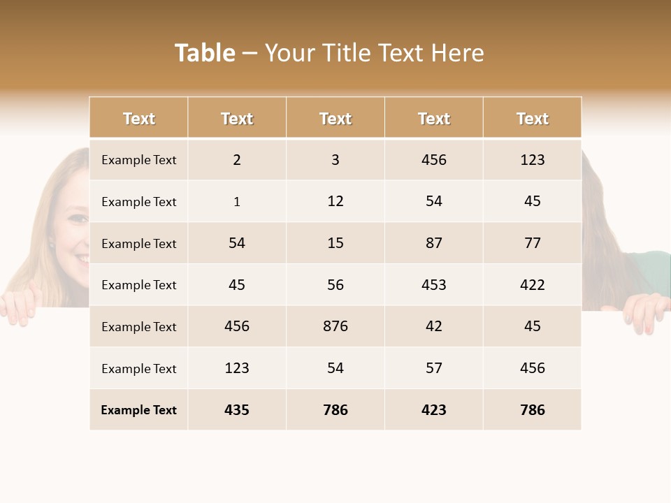 Group Billboard Holding PowerPoint Template