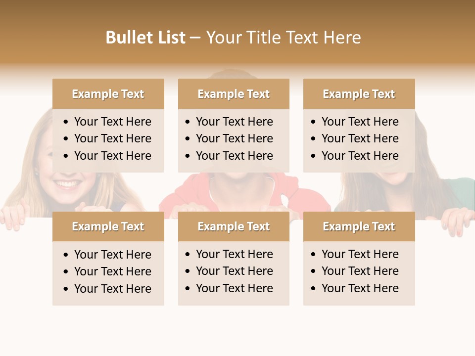 Group Billboard Holding PowerPoint Template