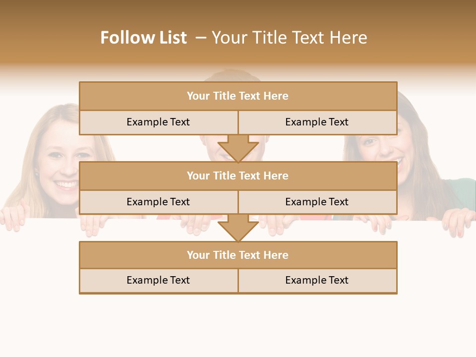 Group Billboard Holding PowerPoint Template