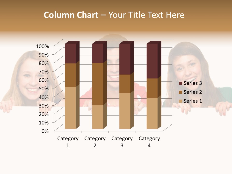 Group Billboard Holding PowerPoint Template
