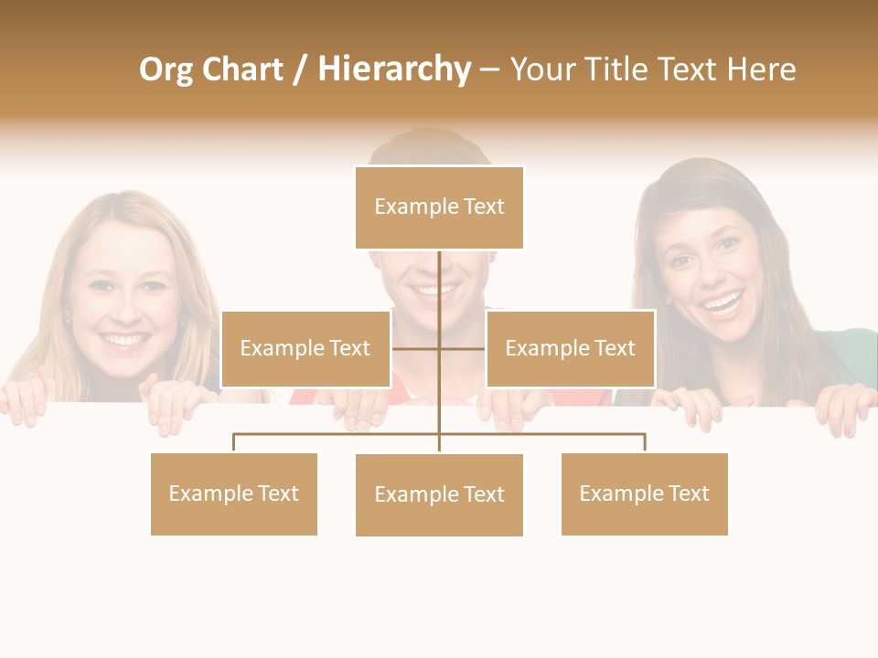 Group Billboard Holding PowerPoint Template
