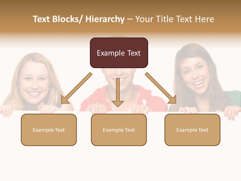 Group Billboard Holding PowerPoint Template