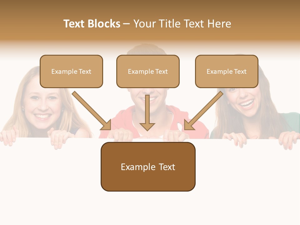 Group Billboard Holding PowerPoint Template