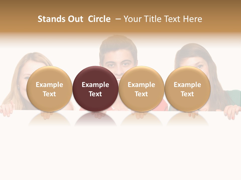 Group Billboard Holding PowerPoint Template