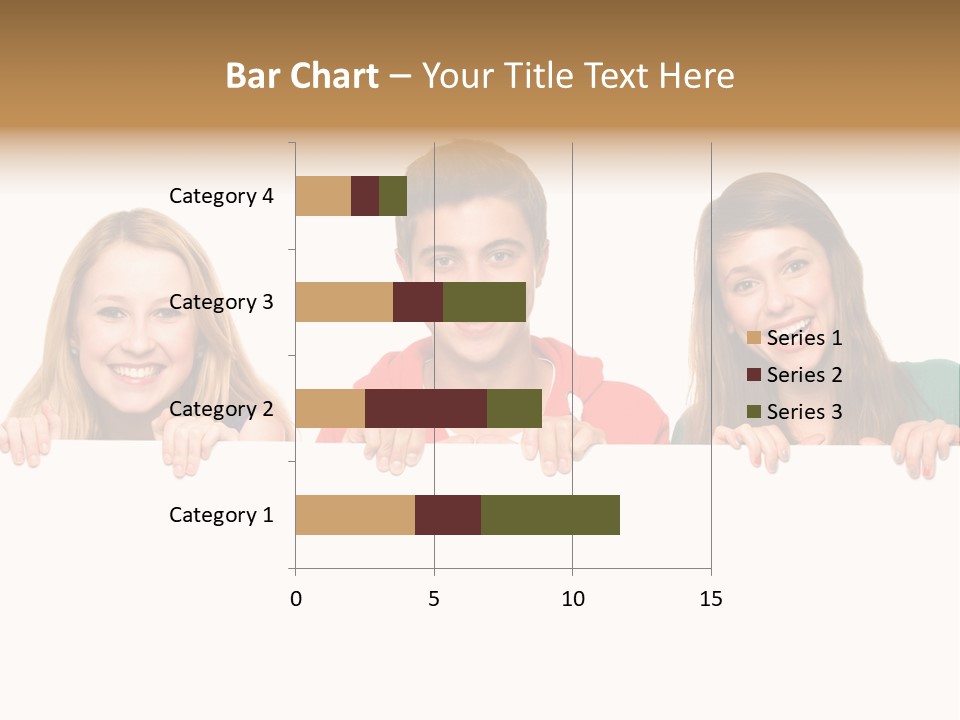 Group Billboard Holding PowerPoint Template