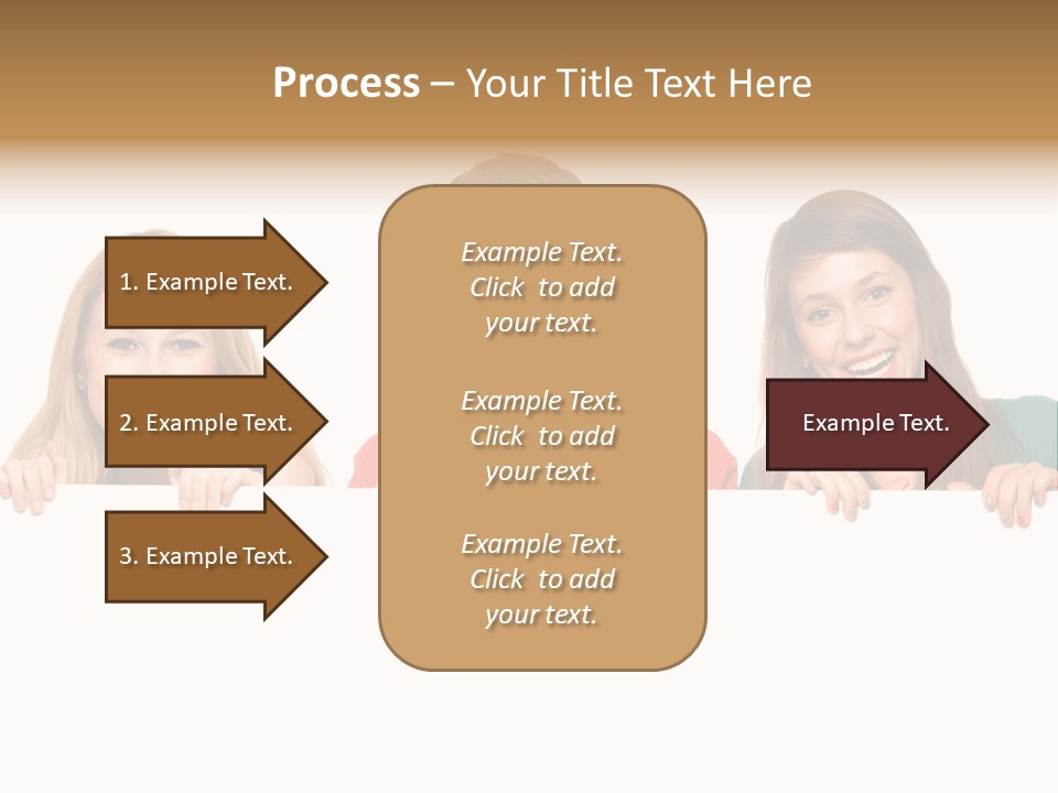 Group Billboard Holding PowerPoint Template