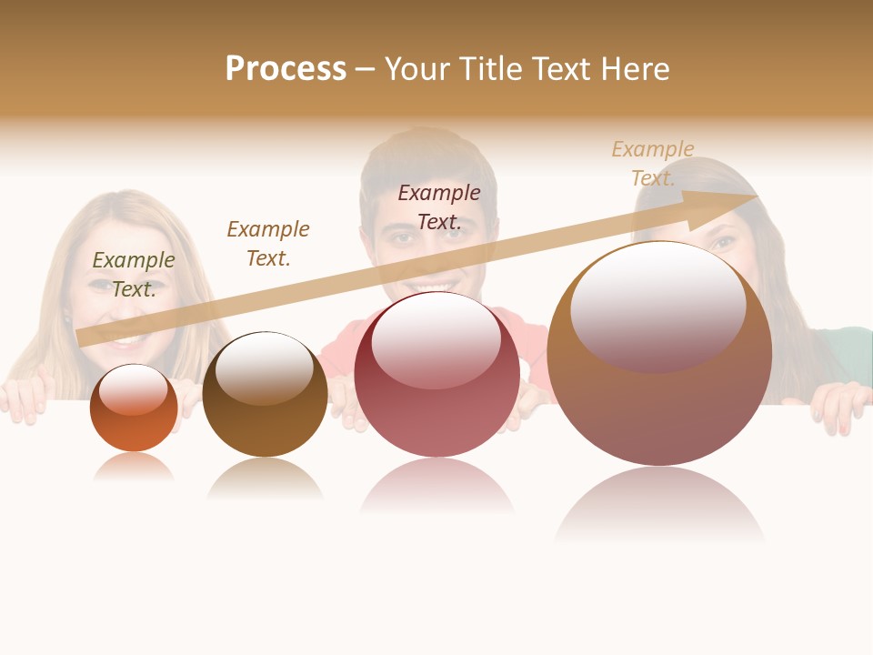 Group Billboard Holding PowerPoint Template
