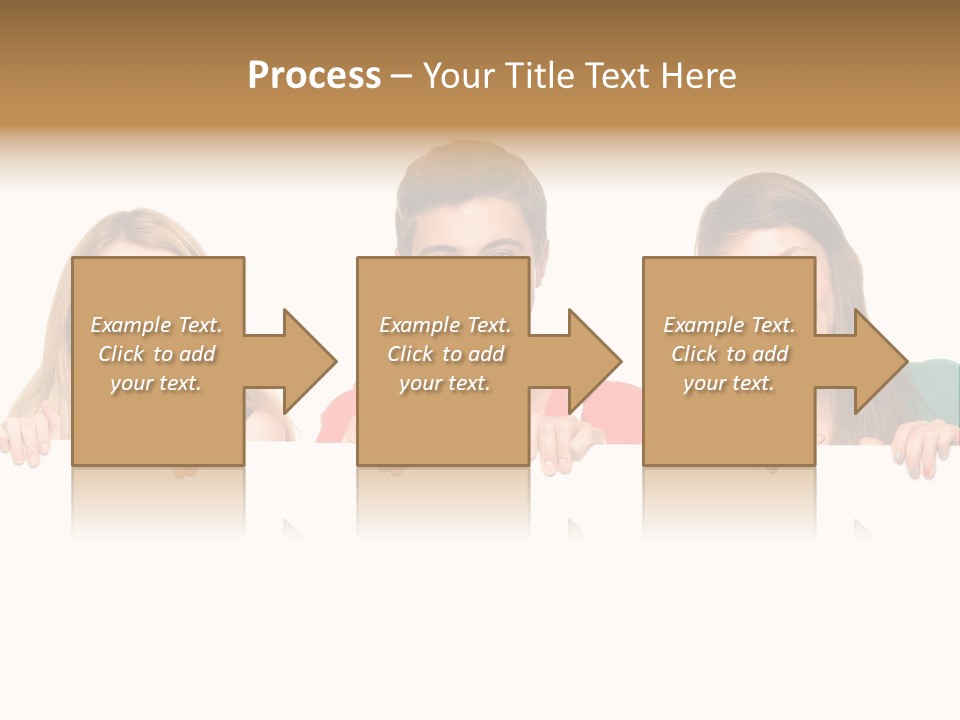 Group Billboard Holding PowerPoint Template